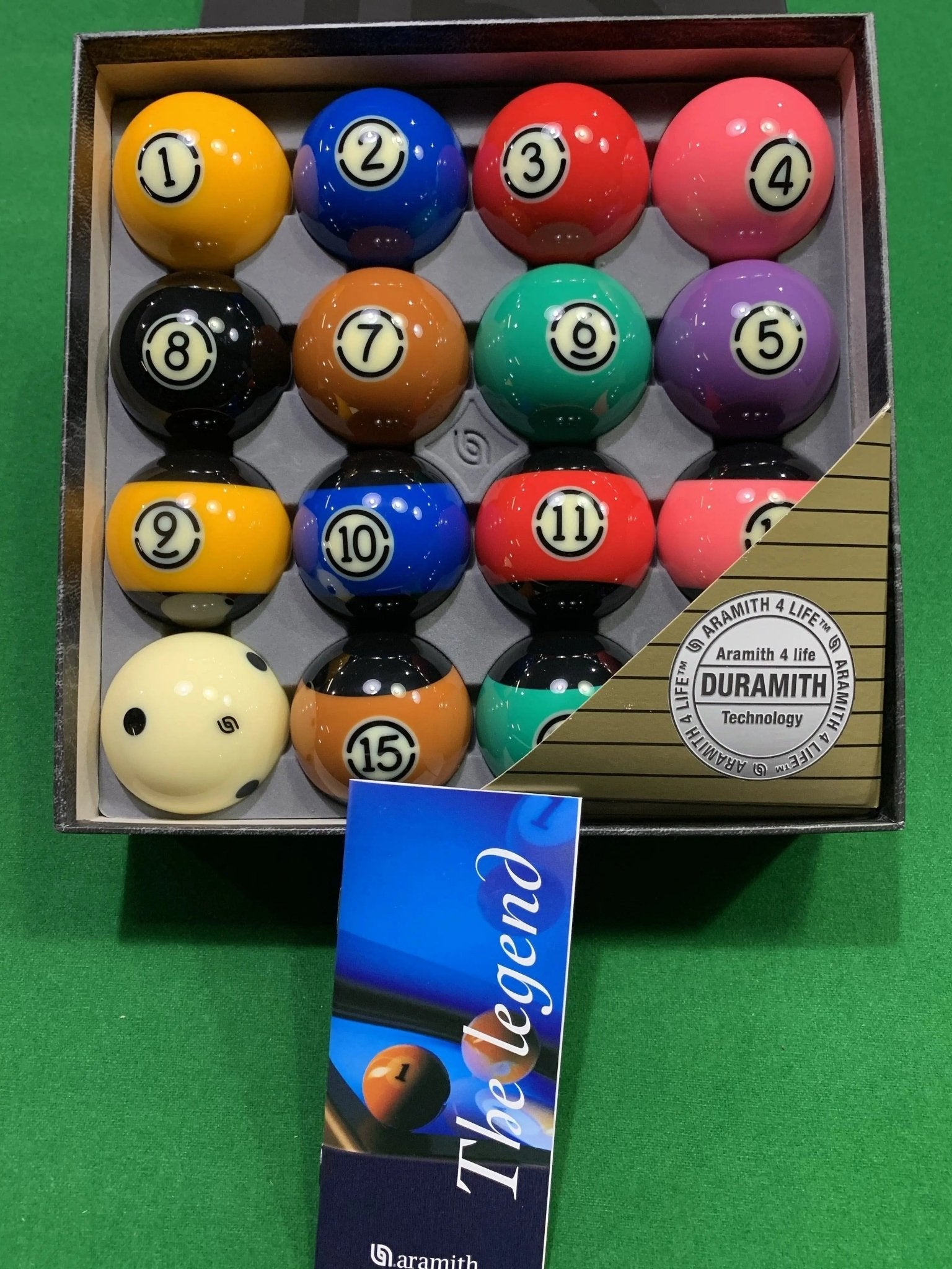 2 ARAMITH KELLY POOL BALL SET - BRONCOS v YELLOW - Swiftflyte Online