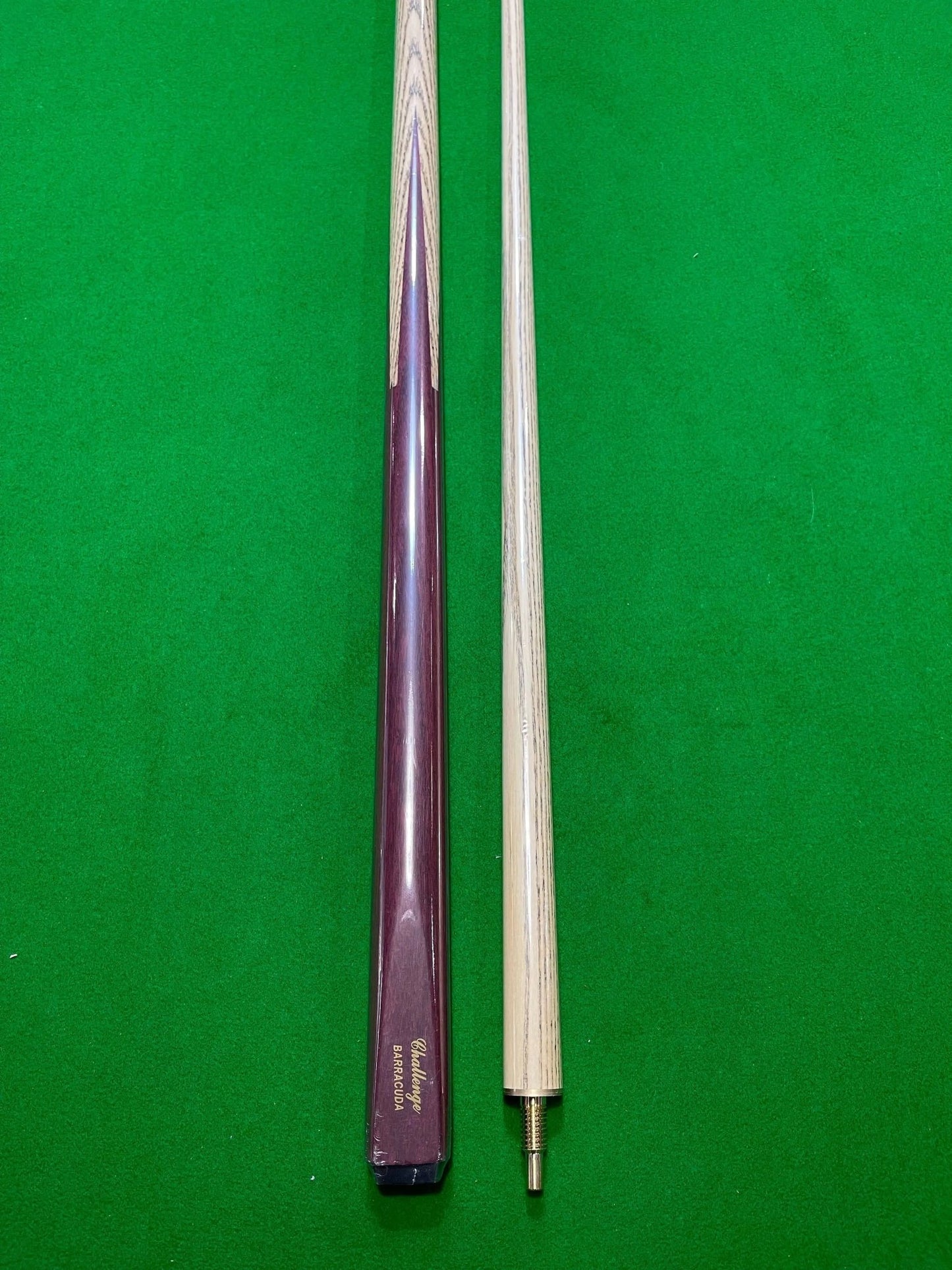 BARRACUDA Challenge Machine Spliced 1/2 Piece Pool, Snooker Billiard Cue - Q-Masters