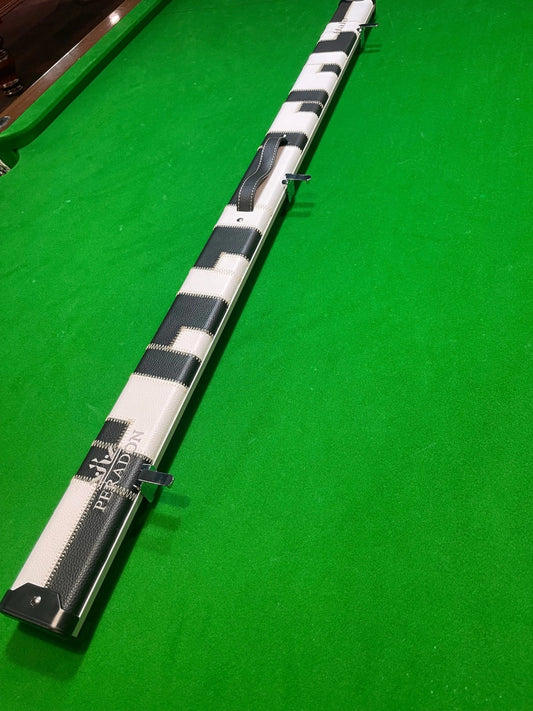 PERADON Halo 3/4 Pool, Snooker & Billiard Cue Case - Black & White - Q-Masters