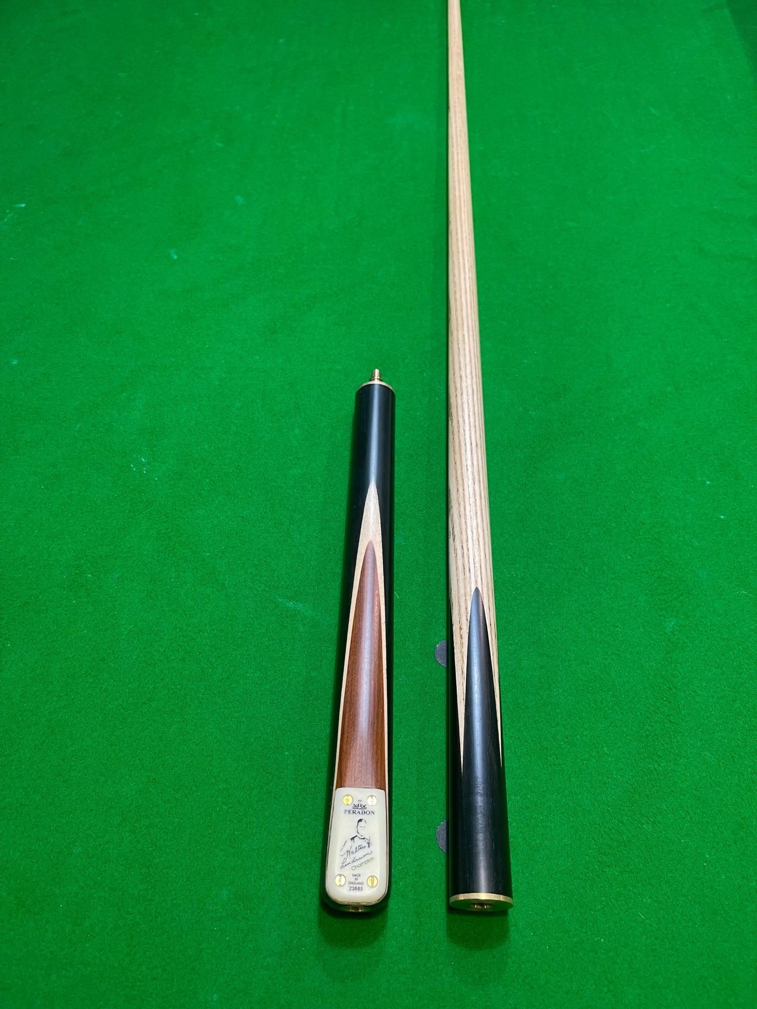 PERADON WALTER LINDRUM 3 4 Pool Snooker Billiard Ash Cue Q