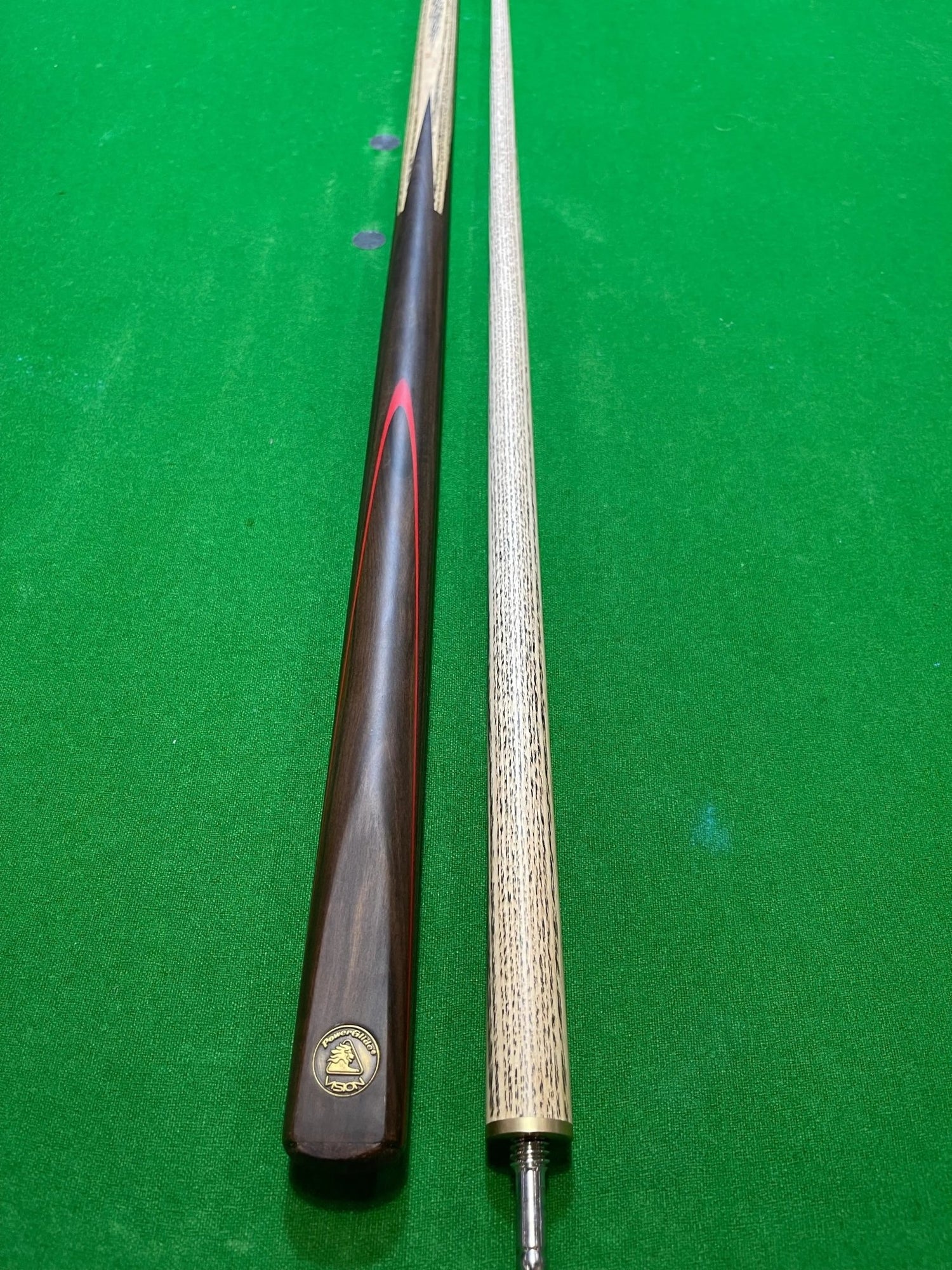 HIOD Bico de piscina Ash Snooker, 57 cm, 540 ml, conjunto profissional de  billiards Cue amarelo, pontas de 9,5 mm