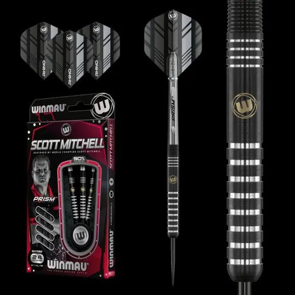 SCOTT MITCHELL 90% Tungsten Special Edition Dart - 24gr - Q-Masters